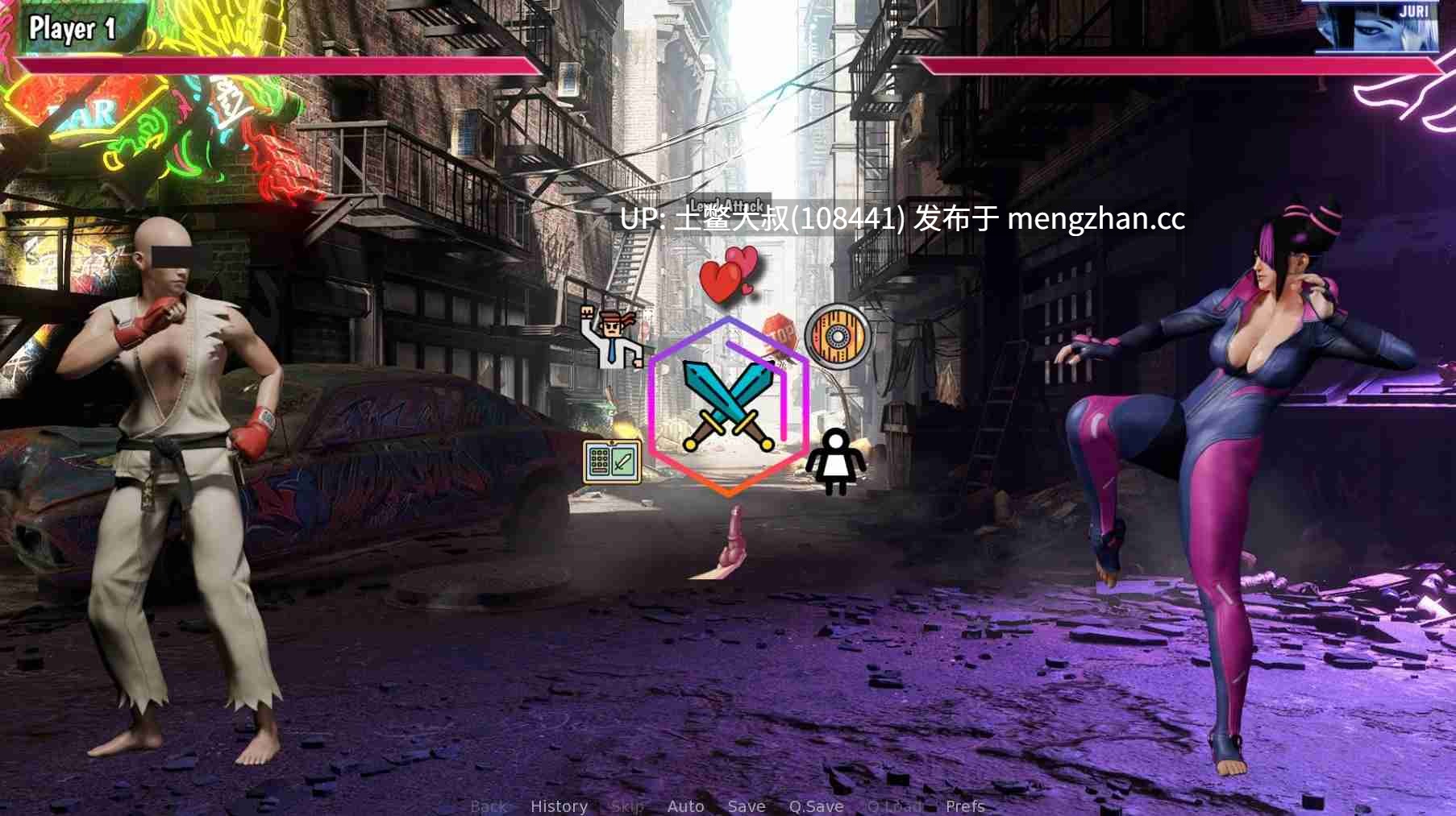 街霸同人特色【3D同人类SLG 冒险 动态 后宫 机翻】街头搏击者：成人游乐场 Street Brawlers: Adult Playground [Battle 9.1] 940mb-第2张图片-萌站