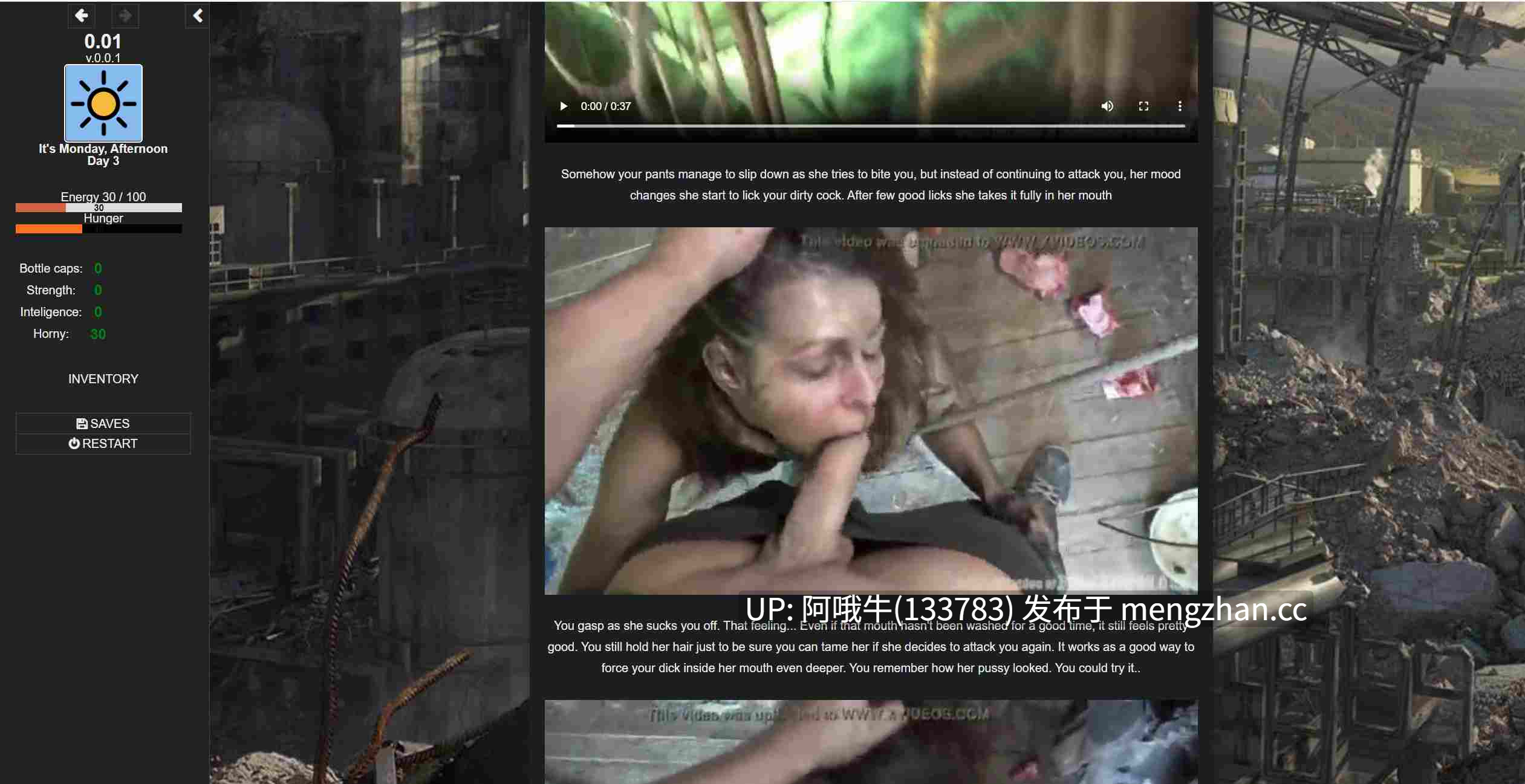 【欧美/大作/真人CG/html浏览器机翻/文字视觉小说/PC】末日世界 Apocalyptic World [v0.73a BugFix]【10.5G】【序号6214】-第4张图片-萌站