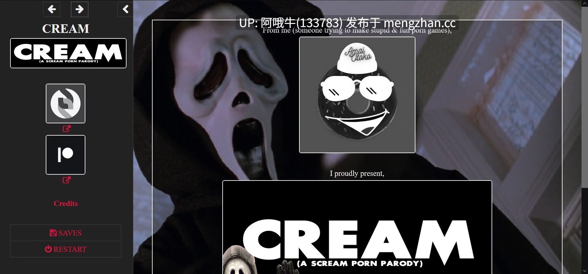 【真人CG/html浏览器机翻/文字视觉小说/互动/PC】Cream - 尖叫色情恶搞 Cream - A Scream Porn Parody [Rewrite] 【610M】【序号6242】-第2张图片-萌站