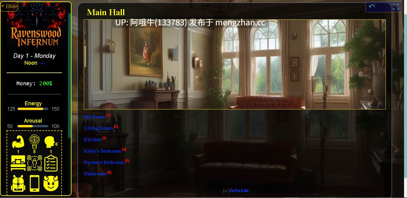【欧美/真人CG/html浏览器机翻/文字视觉小说/PC】渡鸦林地狱 Ravenswood Infernum [v0.25] 【487M】【序号6245】-第7张图片-萌站