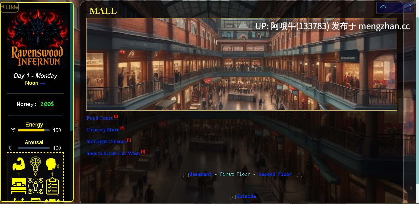 【欧美/真人CG/html浏览器机翻/文字视觉小说/PC】渡鸦林地狱 Ravenswood Infernum [v0.25] 【487M】【序号6245】-第13张图片-萌站