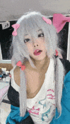 二次元校花萝莉，极品COSER【张婉萌】美到炸