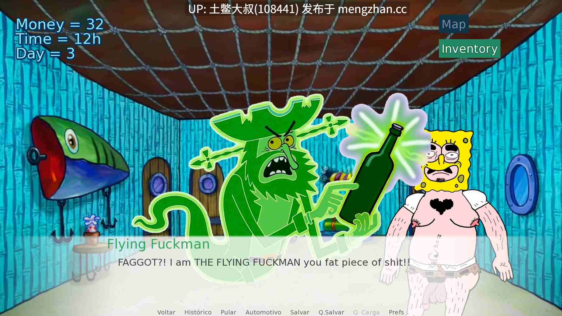 毁童年系列海绵宝宝【2D同人SLG 动态 冒险 奇幻 机翻】海绵鲍勃：深陷比基尼海滩 Spornbob: Deep in Bikini Bottom [v0.0.12 Public] 660mb-第3张图片-萌站