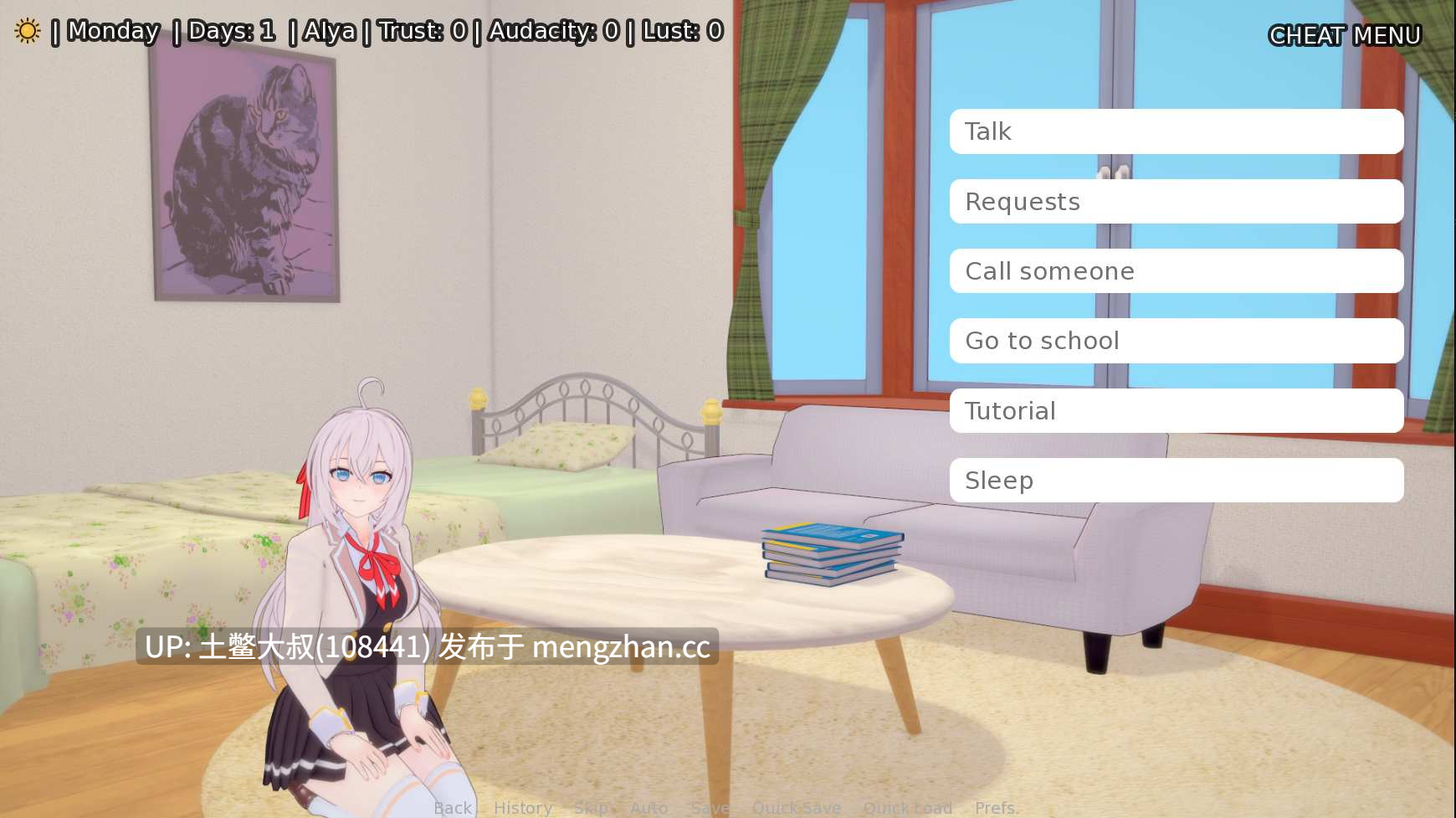 老外日式同人类作品SLG【3D日式SLG 后宫 约会 动态 机翻】与阿莉娅同住 Living with Alya [v0.33] 822mb-第3张图片-萌站