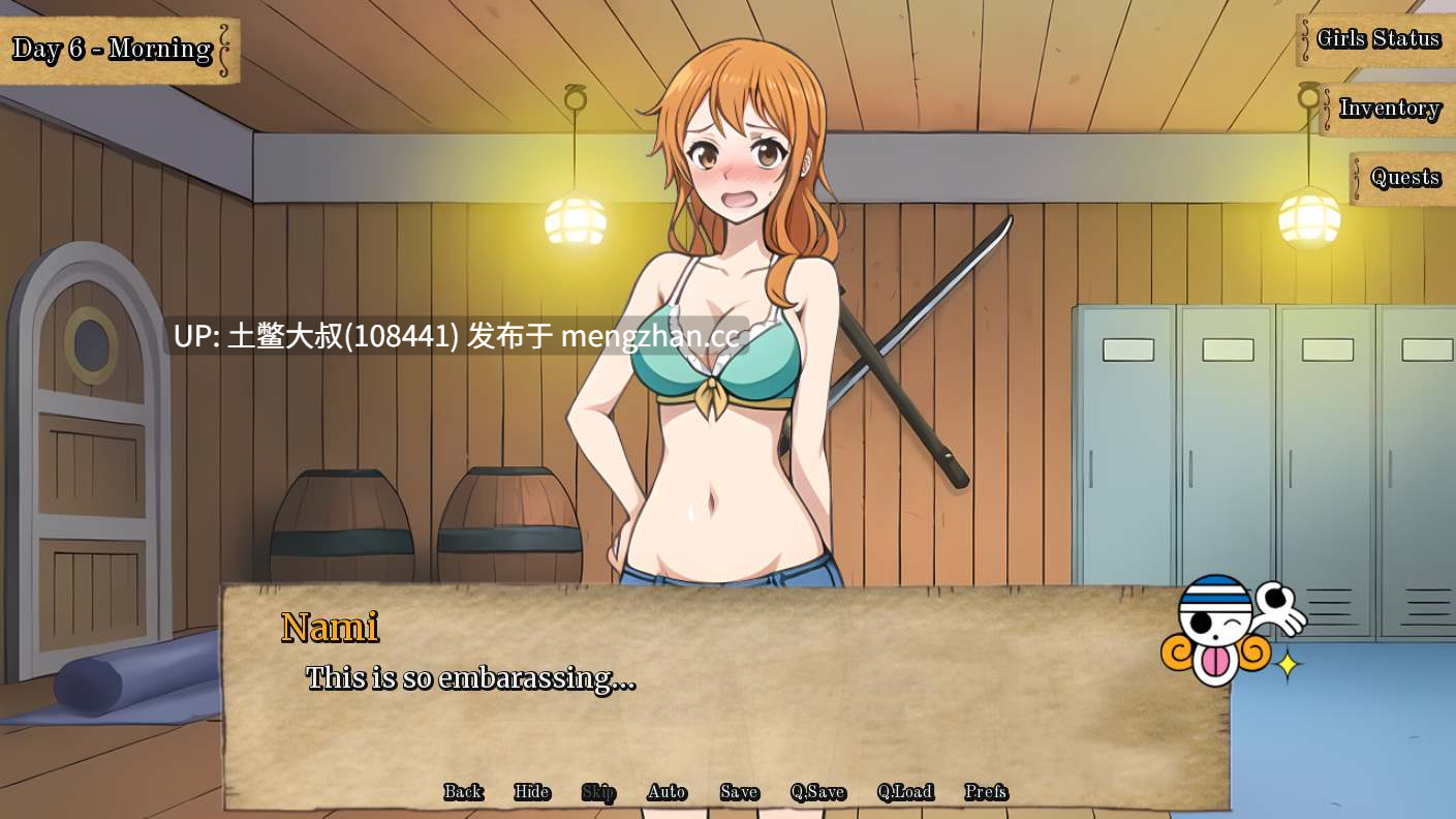 AICG制作同人海贼王探索类SLG【2D AICG 同人 后宫 沙盒 机翻】淘气海盗 Naughty Pirates [v0.33] 374mb-第3张图片-萌站