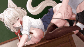 【4K/无水印】新作-[- ぺちぺちくうかん – (灰葉 – Lapin gris -)]【🎦動画版】灰葉ちゃんと誰も居ない教室で……🐇›››-第7张图片-萌站