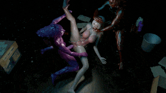 [3D动画/VAM] 115313wang(黑仔)：沈妙(泳装) 性感白丝御姐惨遭哥布林小鬼凌辱侵犯 [5.7G]