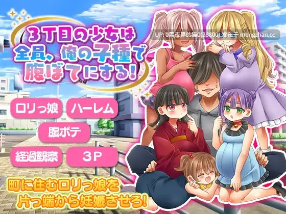 【PC/RPG/内射/怀孕/萝/西瓜肚孕妇】3丁目の少女は全員、俺の子種で腹ぼてにする!