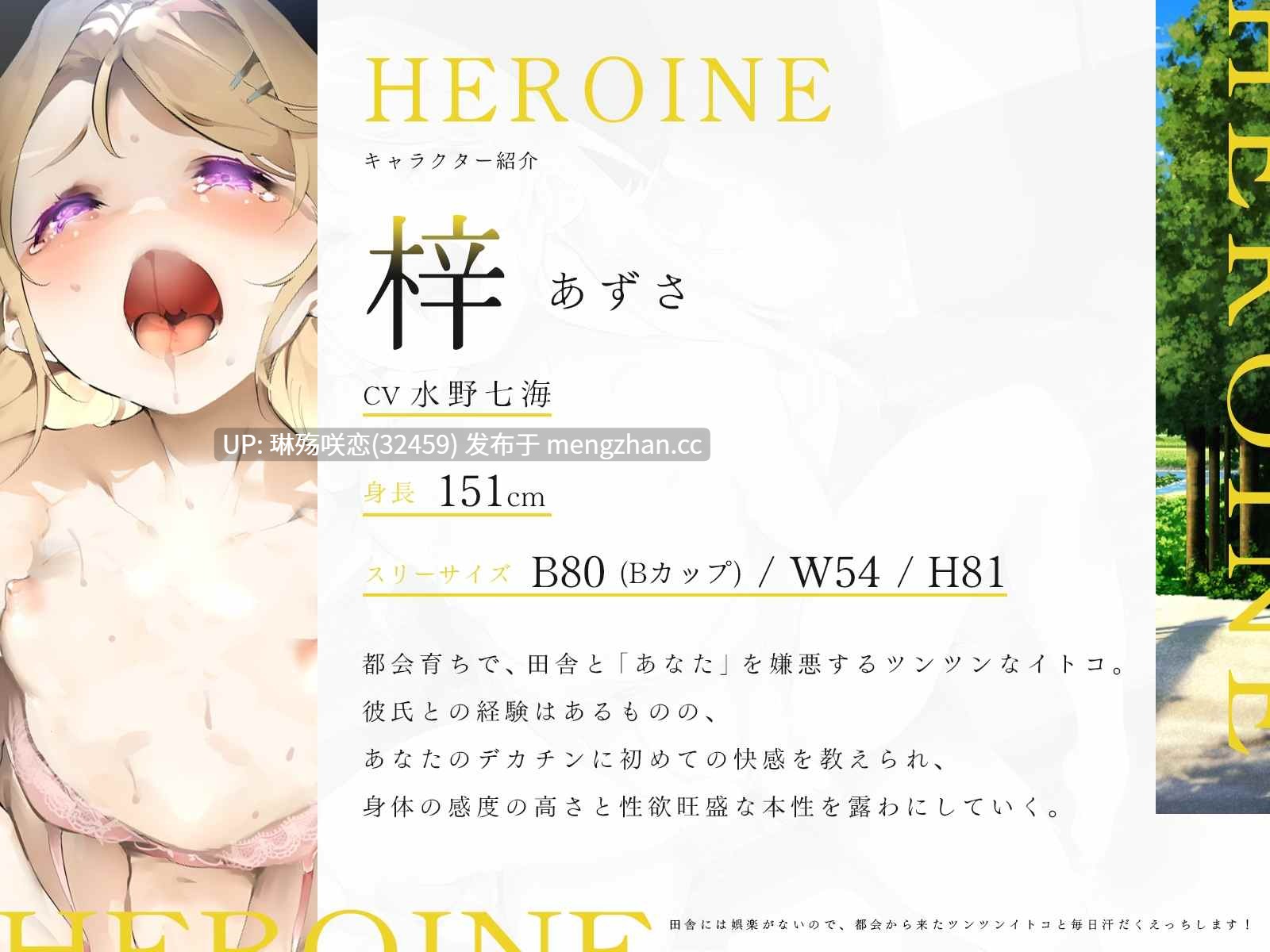 RJ01494873 【简体中文版】因为乡下缺乏娱乐活动，所以每天都和城里来的傲娇表妹汗流浃背地做爱！（KU100麦克风录音作品）