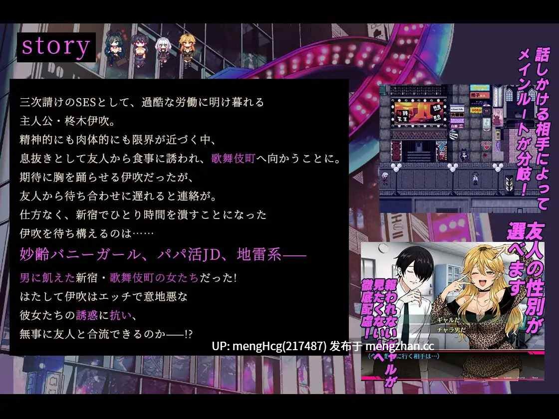 【RPG/PC】哥哥，在闲着吗？在歌舞伎町被逆向搭讪，已经结束了/お兄さん、ヒマしてる?ー歌舞伎町で逆ナンされて、もう終わりー  版本：2025.7.27-第8张图片-萌站
