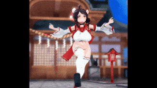 #蔚蓝档案 勇美枫 MMD #巫女 #マレーバク大佐 3020712
