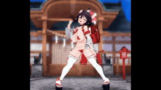 #蔚蓝档案 勇美枫 MMD #巫女 #マレーバク大佐 3020712-第7张图片-萌站