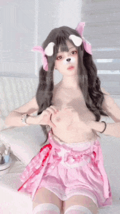 【极品粉色系双马尾萝莉！】大波浪渣女萝莉，你的网络完美女友！全身都巨粉嫩！不知道最后会便宜哪个畜生啊！ #粉色萝莉-第4张图片-萌站