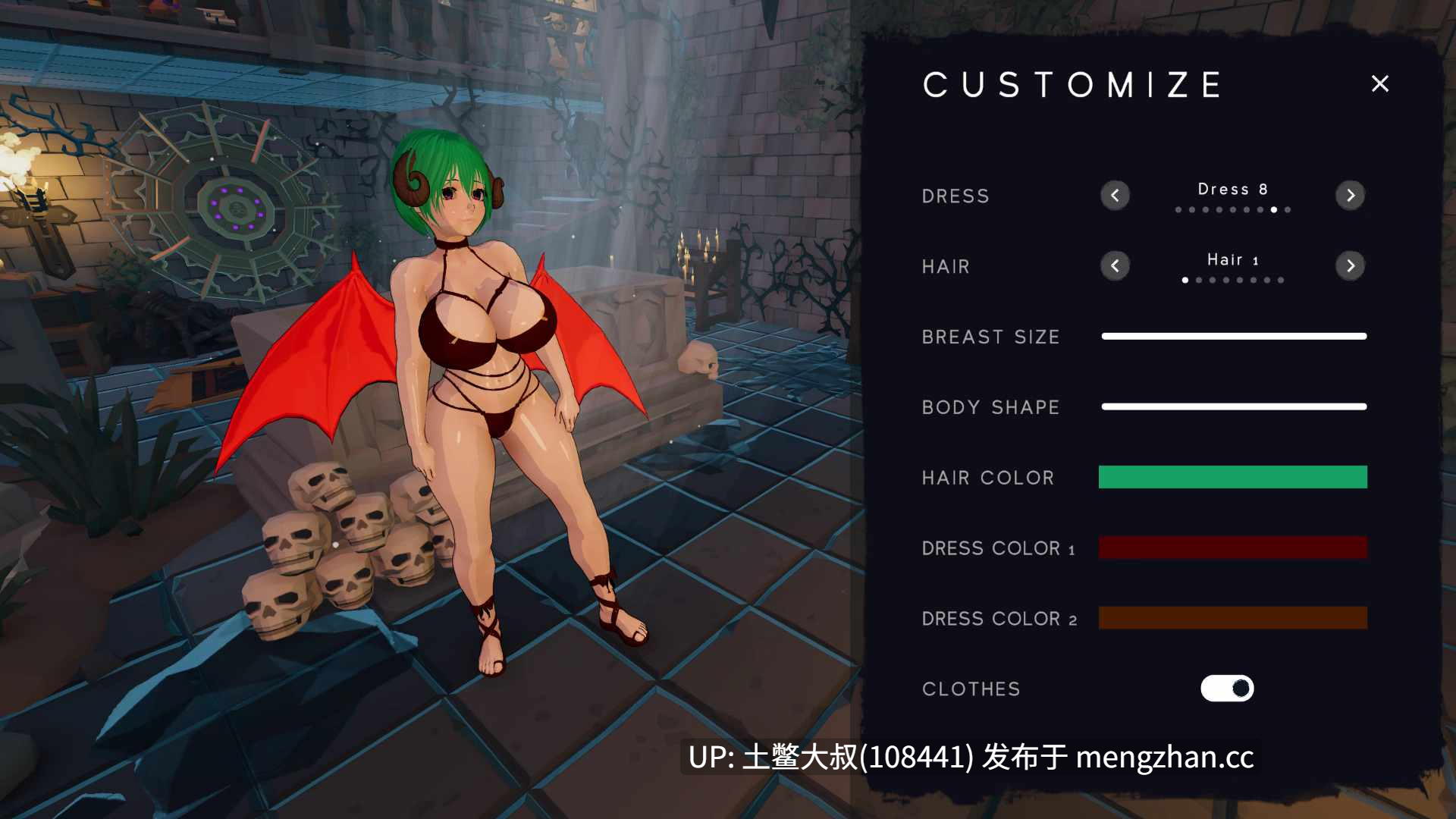 3D日式冒险战斗横版ACT 机翻工具 -- 魅魔：欲望诅咒 Succubus: The Lustborn Curse [v0.2.0] 3gb-第4张图片-萌站