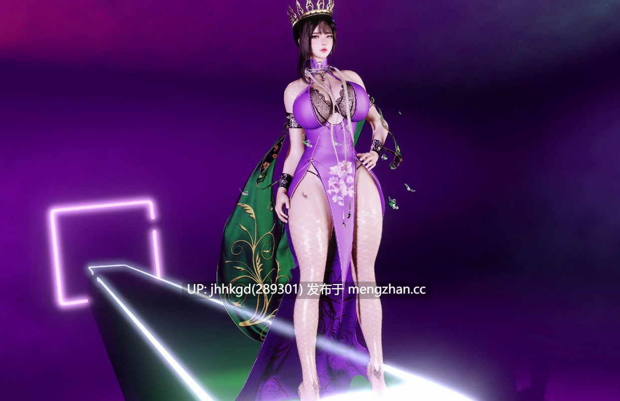 [3D/VAM/绿水鬼]  绿水鬼大佬2篇    爆乳烧鸡三屏骚摇+紫衣烧鸡cat walk脱衣走秀   （高清）[3.26g]