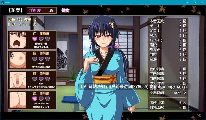 [爆款和服忍者姐妹花中出种付妊娠卖春神作RPG[战斗H] 女忍花梨 くノ一花梨 v1.2 [百度]-第3张图片-萌站