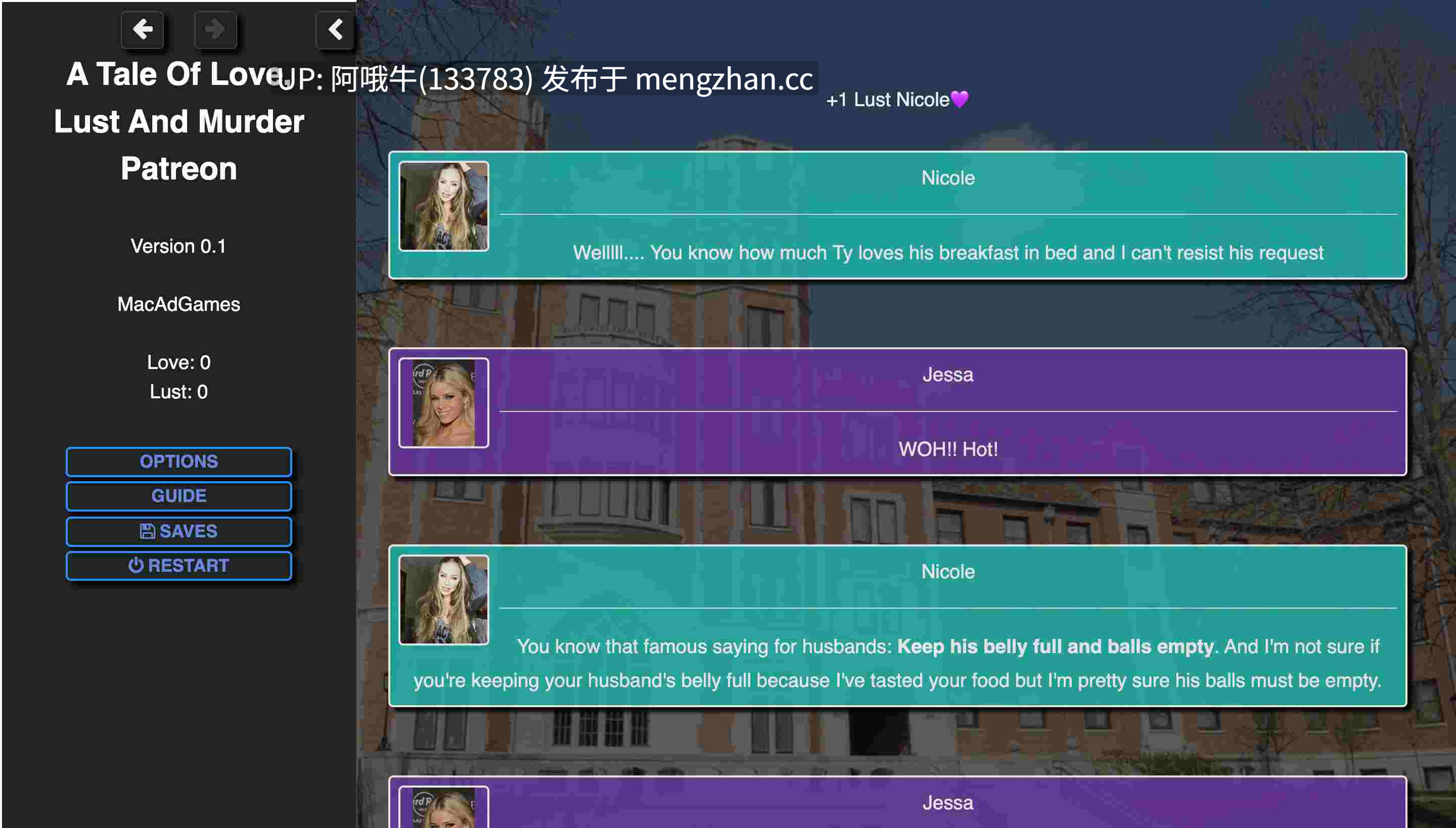 【大型/HTML机翻/真人CG/文字视觉小说/动态/PC】爱、欲望与谋杀的故事 A Tale of Love, Lust & Murder [Ep.16] [16G]【序号7081】-第7张图片-萌站
