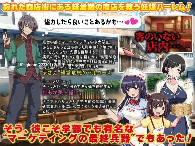 新作/本篇低价[RPG/汉化/后宫怀孕/2D]欢迎光临！街头中华 夕烧轩！いらっしゃいませ！町中華 夕焼け軒です！AI汉化版 [1.18GB]-第2张图片-萌站