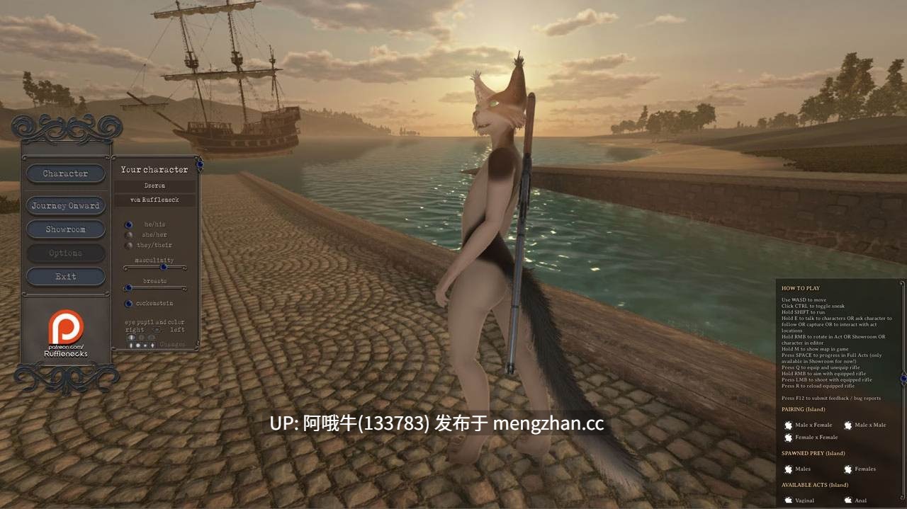 【3D/角色创建/毛茸茸/兽交/ACT/全动态/PC/部分机翻/内容生肉】猎与陷阱 Hunt and Snare [r35f] 【11.6G】【序号7164】-第4张图片-萌站