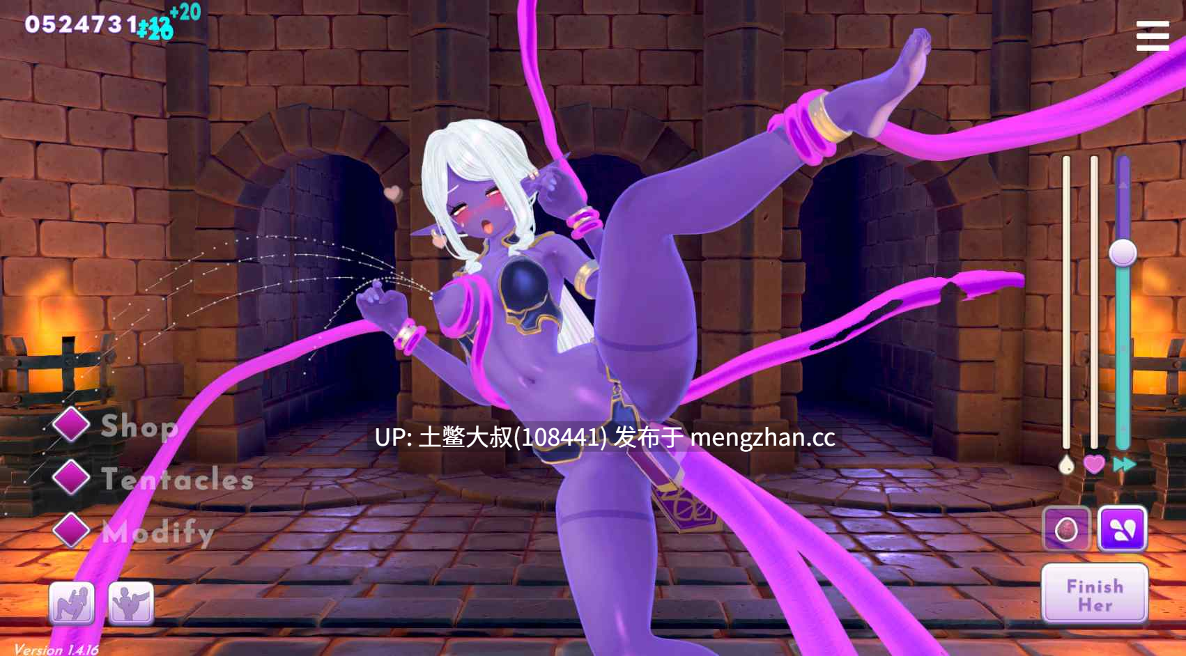 3D日式动态互动点击类SLG 生肉 -- 被触手纠缠 Tangled by Tentacles [v1.8.0] 940mb-第3张图片-萌站