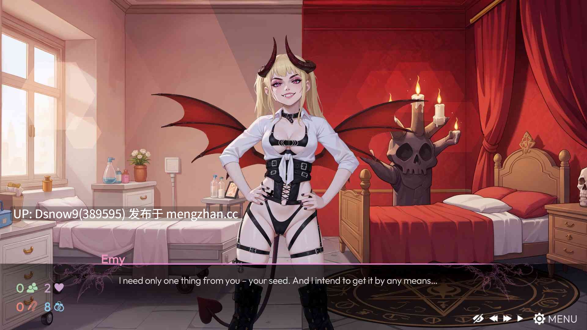 [SLG/动态/官中步兵] EmyLiveShow Origins: Emy the Vampire Queen [PC/4.86G]-第9张图片-萌站