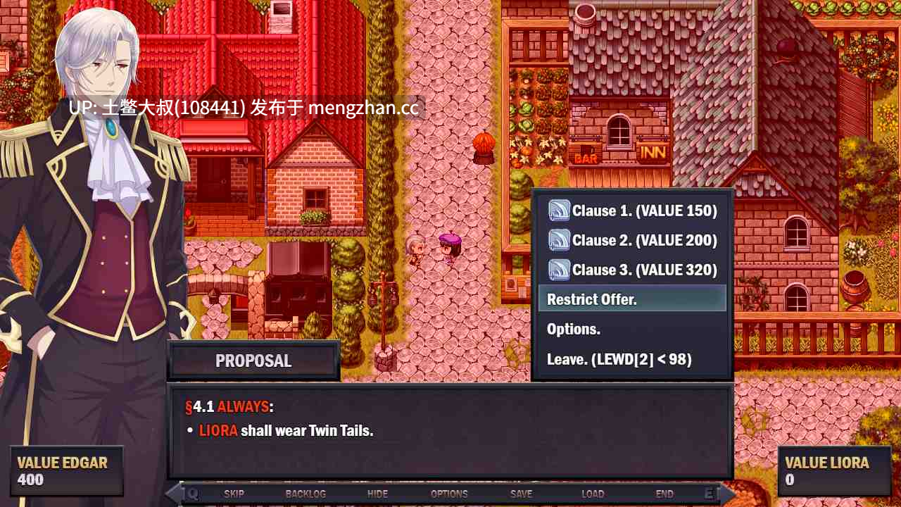 2D日式NTR腐败回合制RPG 官方中文 -- 莉奥拉的尊严代价 Liora's Price of Dignity [v0.4.0] 540mb-第7张图片-萌站