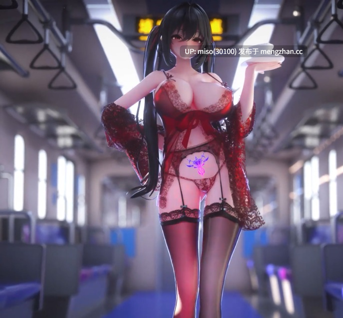 「ZZZ」“当伊德海莉上完游泳课后，铃向她提出了一个要求……” [纯舞]+MONEY ON THE DASH 双马尾 蕾丝睡衣大凤+mualani short 