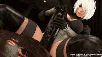 [3D动画/BlackBirdNSFW] 大佬26.02月新作：伊芙+2B 性感女神水嫩翘臀黑色巨根爆肏中出 [1.18G]-第3张图片-萌站