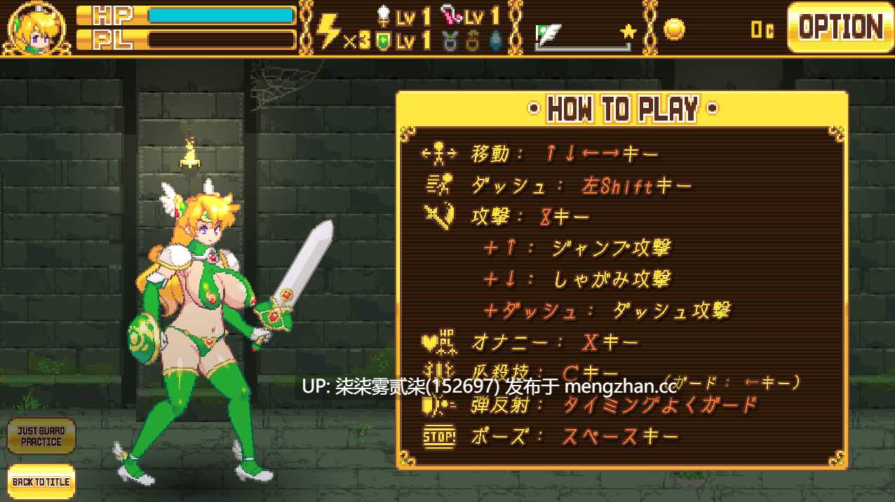女战士：WARRIOR GIRL DL正式版【PC/像素/ACT/战斗H/新作/生肉/800MB]