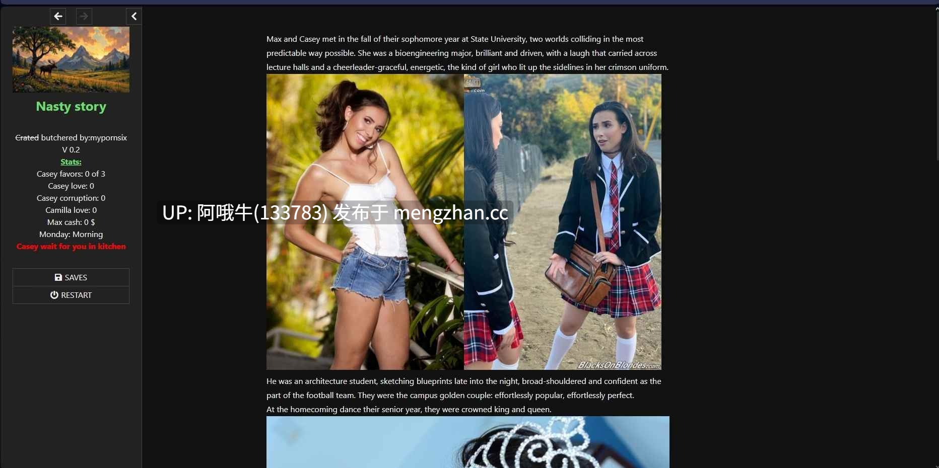 【html浏览器机翻/真人CG/文字视觉小说/PC】糟糕的故事 Nasty Story [v1.1] [234M]【序号7402】-第5张图片-萌站