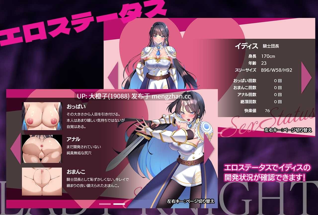 [RPG汉化PC][アイオライト] レディーナイト-淫魔の迷宮-[1.2G][萌站植入]-第7张图片-萌站