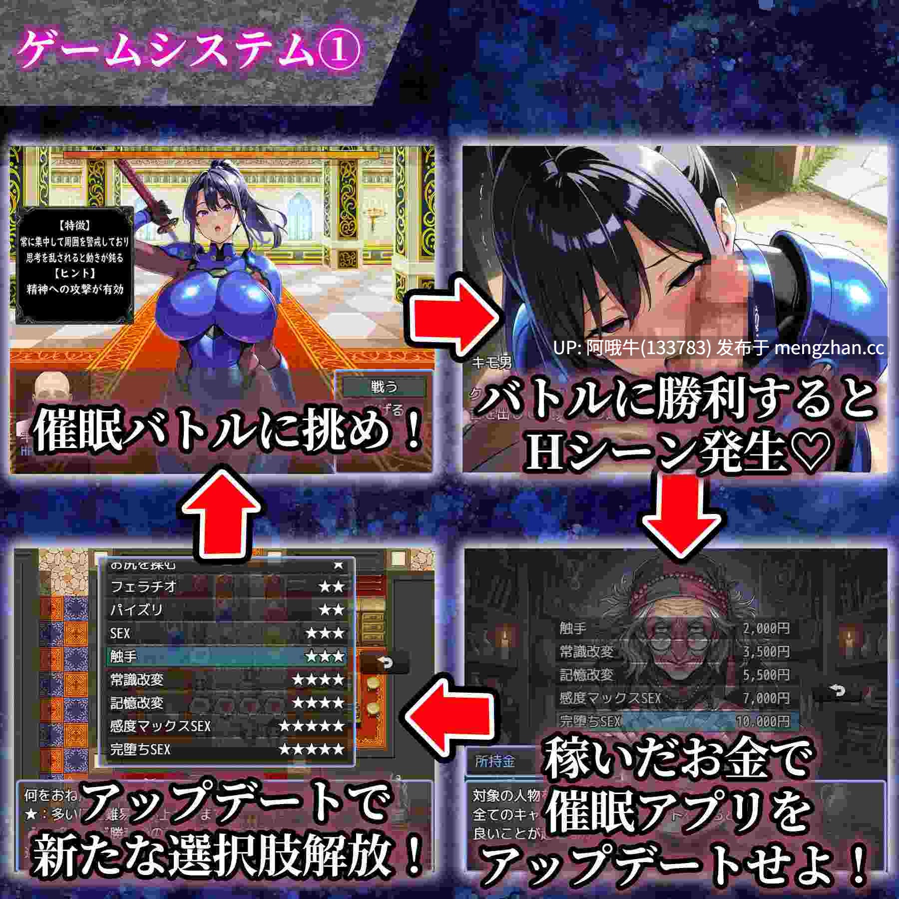 【日系/RPG/NTR/人妻/PC/机翻/萌站内植】 催眠洗脑～完全沦陷异世界篇～催○洗脳〜完堕ち異世界編〜AI汉化版+存档[1.3G]【序号7494】-第8张图片-萌站