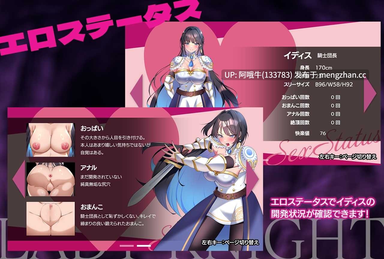 【日系/RPG/冒险/PC/机翻/萌站内植】 女骑士 - 淫魔的迷宫 - レディーナイト-淫魔の迷宮- AI汉化版[1G]【序号7504】-第4张图片-萌站