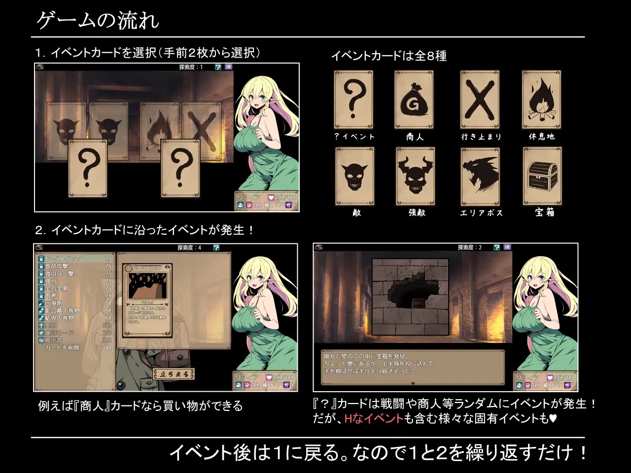 [PC/RPG/官中/新游/低价]精灵族少女莉菲雅与梦幻之迷宫 Elf Lifia and the Labyrinth of Everdream   エルフ少女リフィアと夢幻の迷宮 官方中文步兵版-第3张图片-萌站