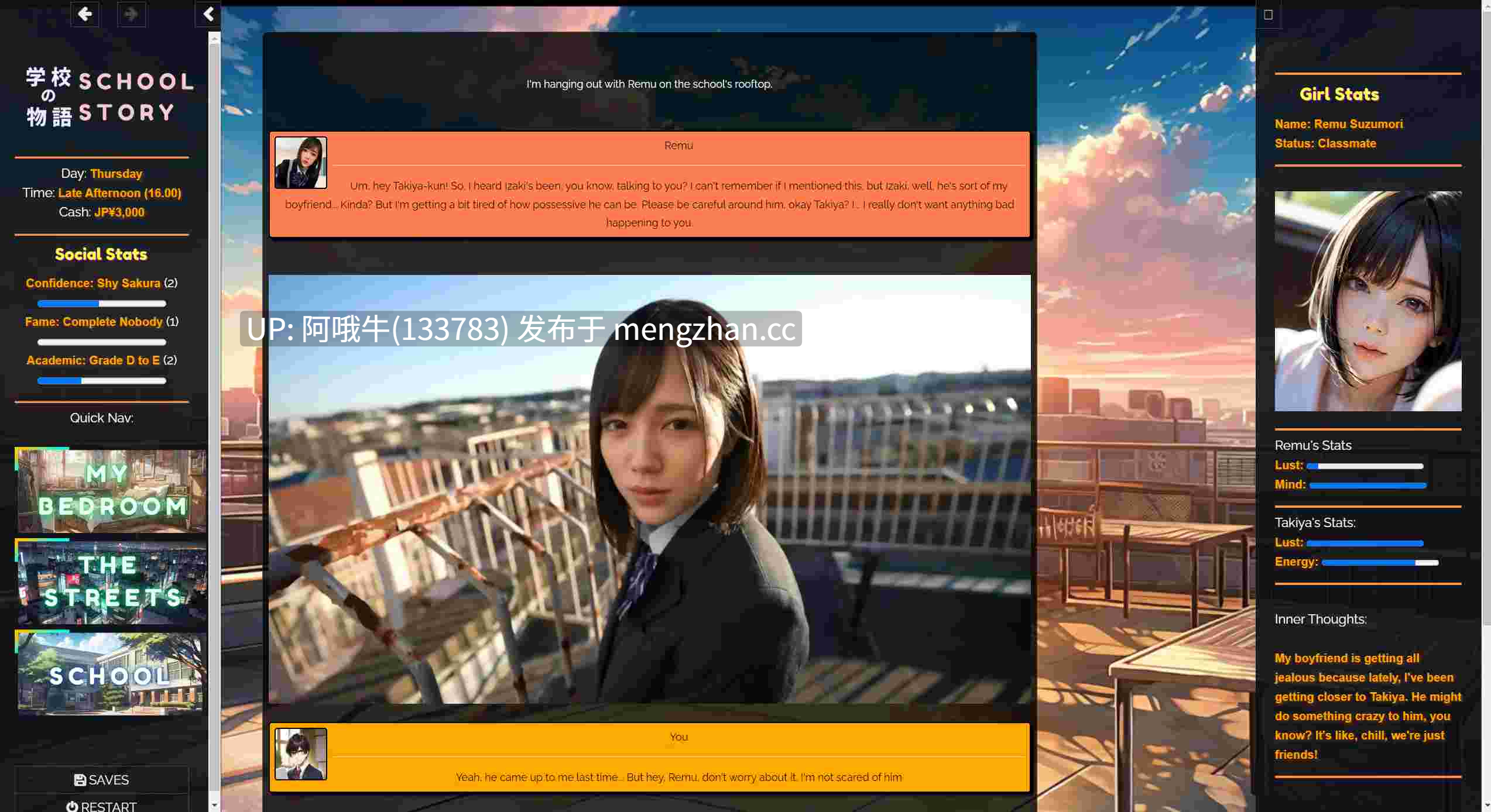 【大型/真人CG/亚洲风/html浏览器机翻/文字视觉小说/动态/PC】学子的物语 - 学校故事  学校の物语  Gakko No Monogatari - School Story [v0.30] 【26.7G】【序号7586】-第25张图片-萌站