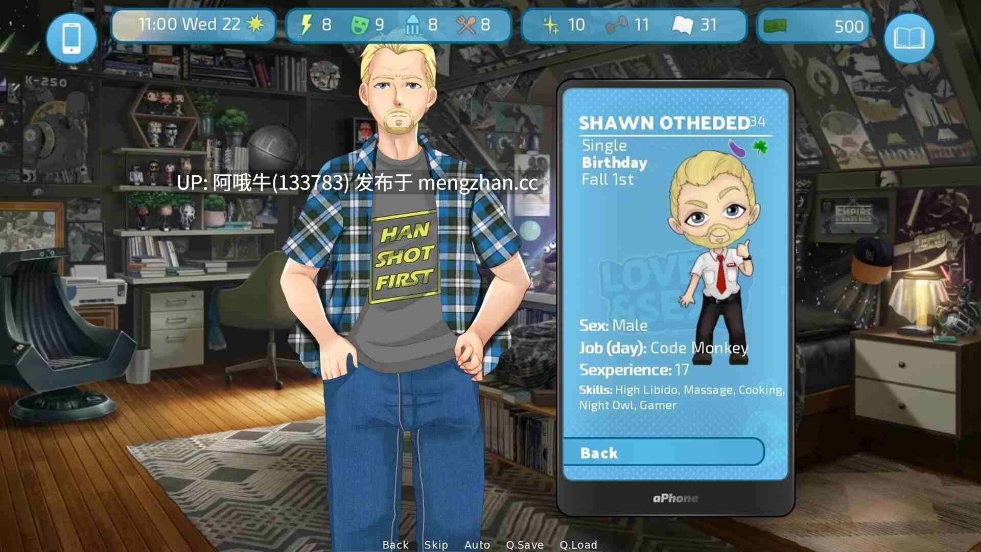 【SLG/2D/浪漫/足交/PC/机翻】爱与性：第二基地——肖恩的故事 Love & Sex Second Base - Shawn's story [v1.1.8] [825M]【序号7598】-第4张图片-萌站
