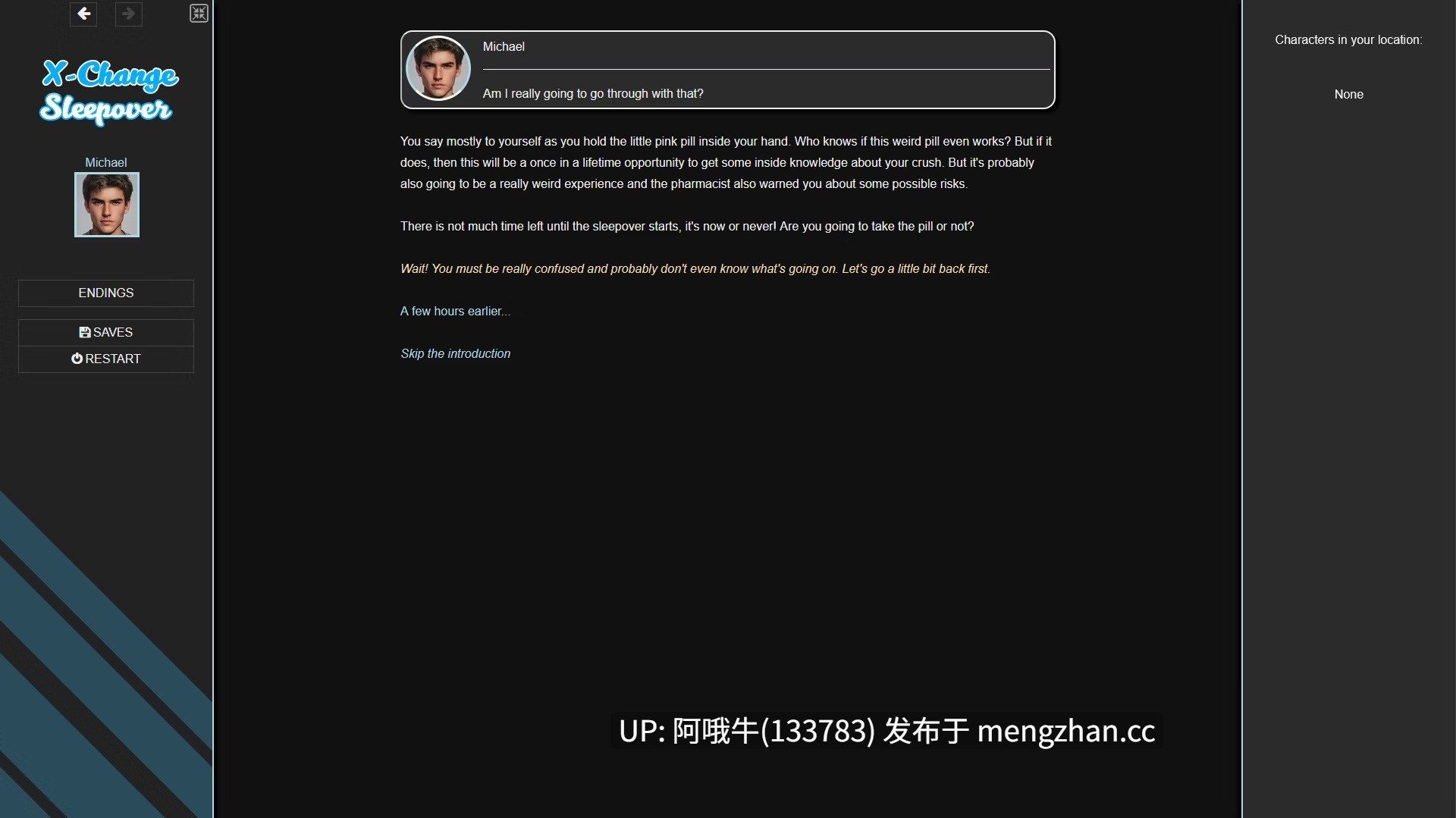 【欧美/扶她/真人CG/html浏览器机翻/文字视觉小说/动态/PC】变形睡衣派对 X-Change Sleepover [v0.4.9] [331M]【序号7602】-第2张图片-萌站