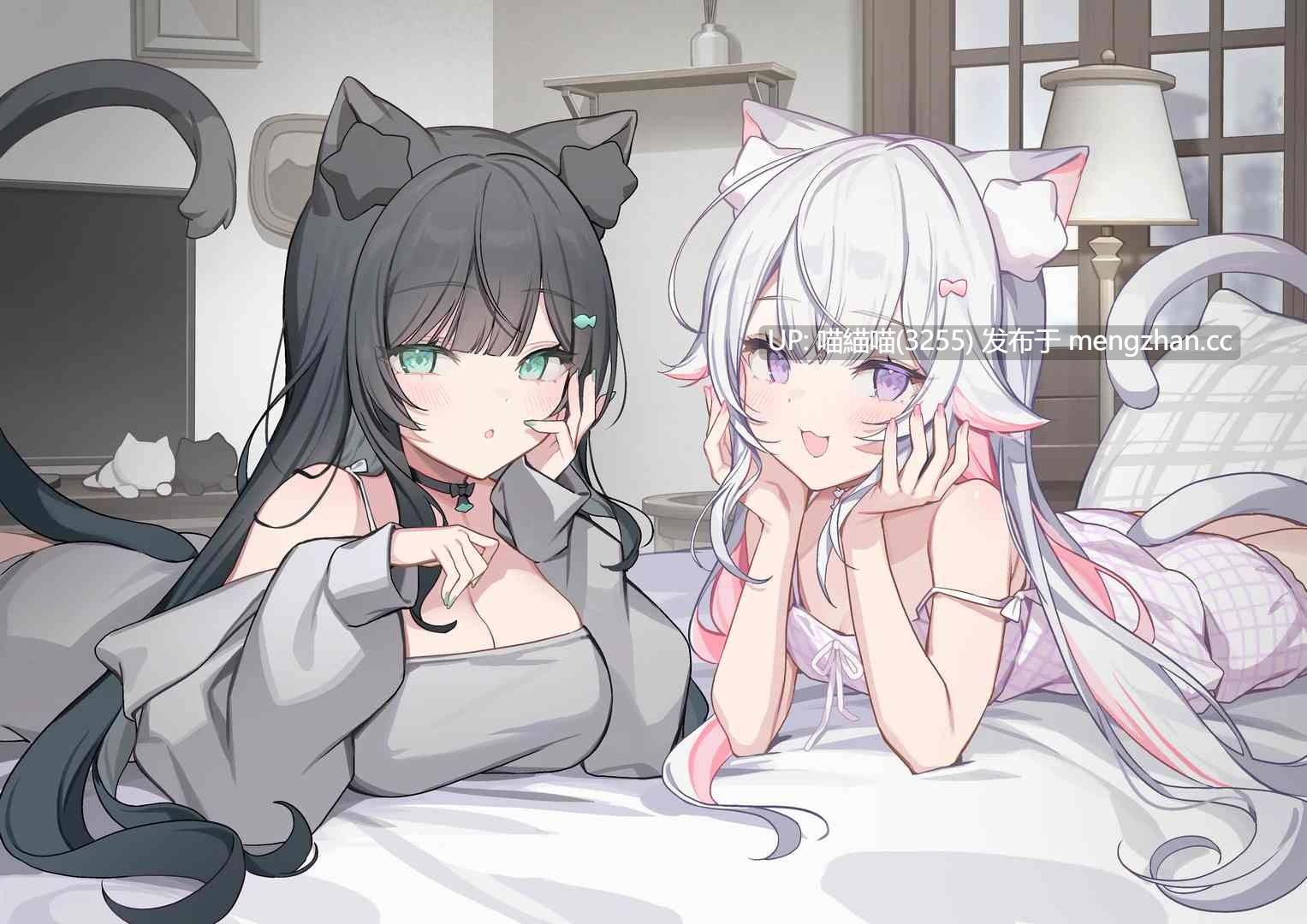 RJ01551452【CV:春花らん・Lynn】ネコミミ双子が懐きすぎて困っちゃう♡ASMR