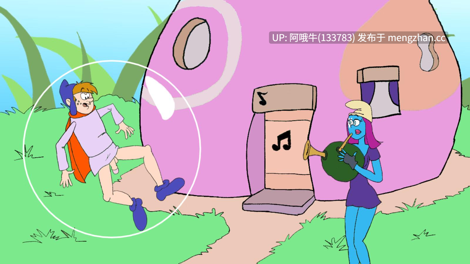 【2DCG/幻想/蓝精灵/SLG/PC机翻/安卓生肉/萌站内植】蓝妹妹们 Smurfing the Smurfettes [v0.28] 【966M】【序号7635】-第4张图片-萌站