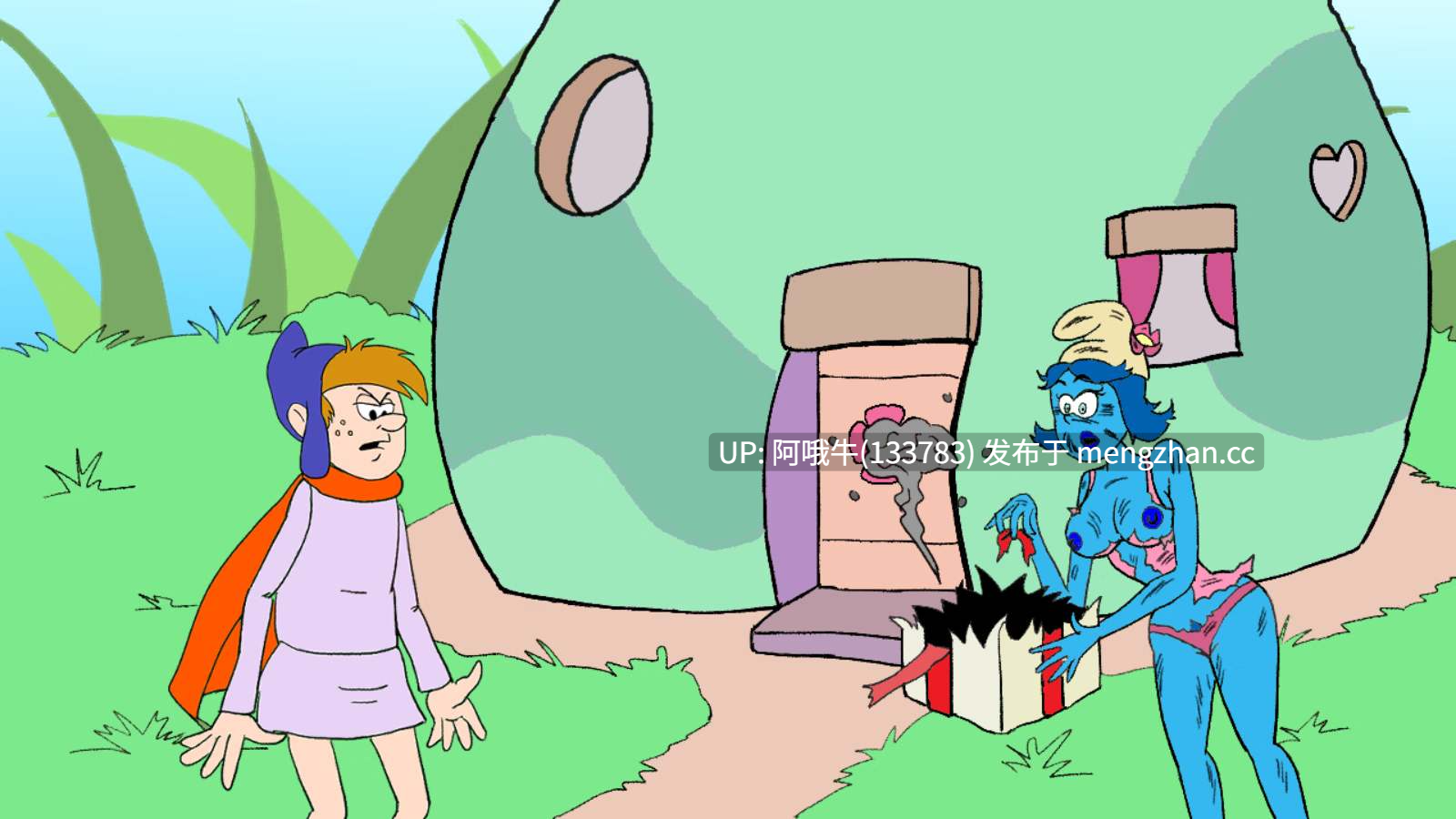 【2DCG/幻想/蓝精灵/SLG/PC机翻/安卓生肉/萌站内植】蓝妹妹们 Smurfing the Smurfettes [v0.28] 【966M】【序号7635】-第14张图片-萌站