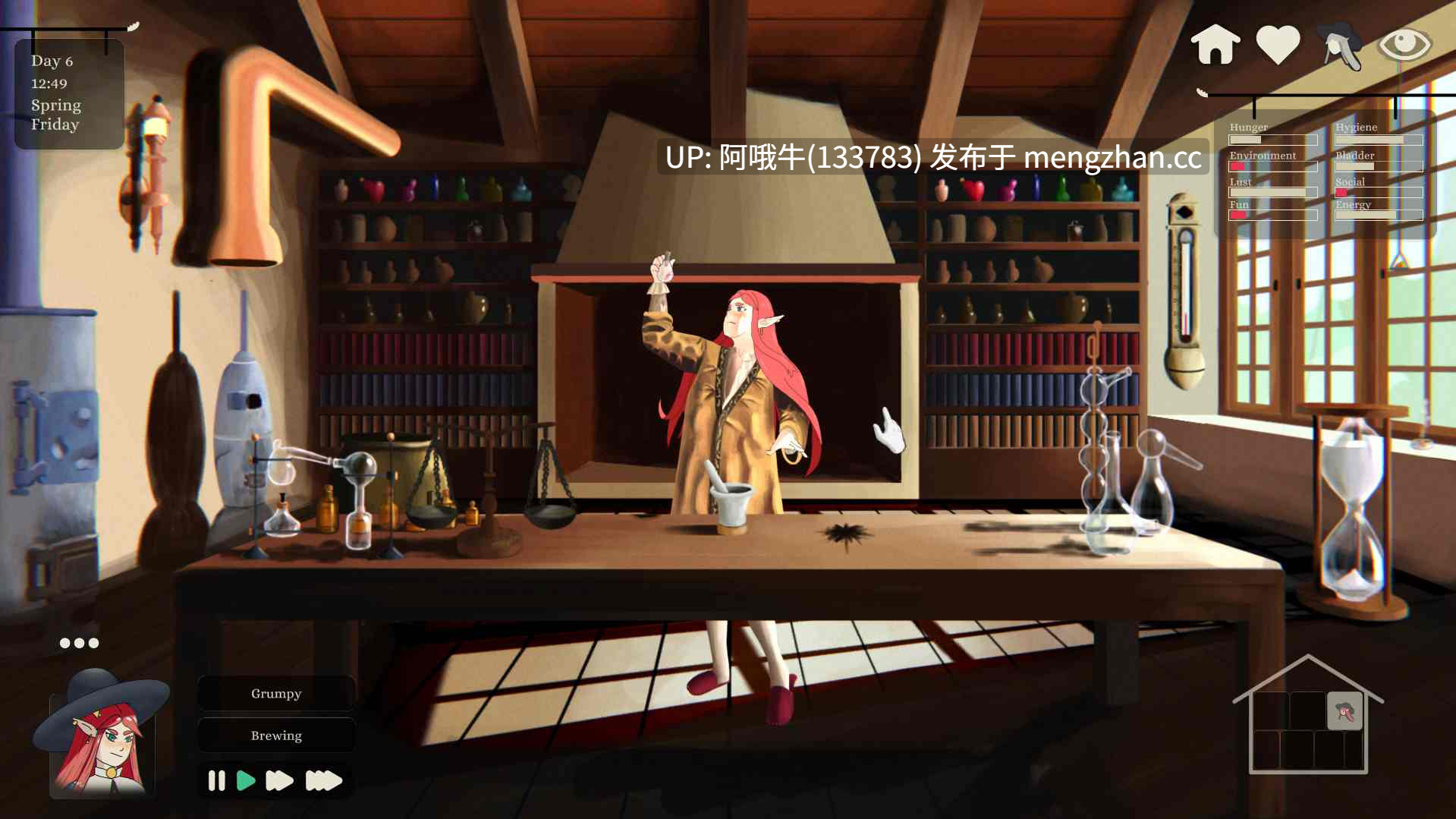 【2DCG/点击式/SLG/奇幻/PC/机翻】埃拉拉神秘山间小屋  Elara's Mystical Mountain Chalet [v1.0.131025] 【1.03G】【序号7651】-第6张图片-萌站