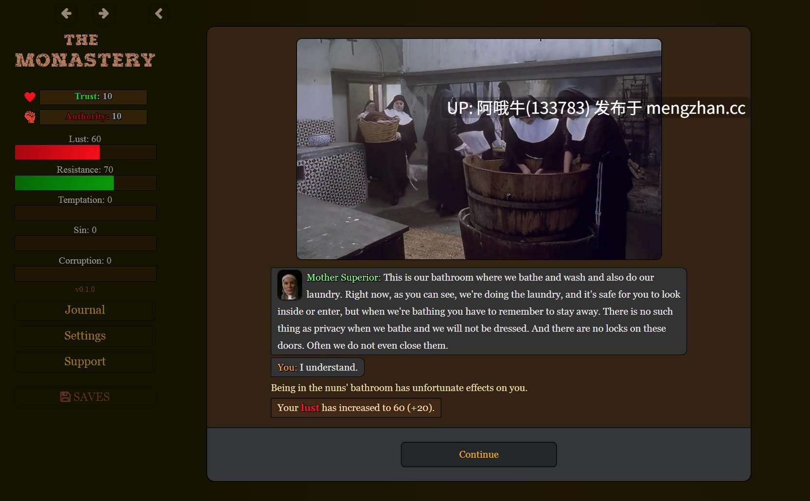 【欧美/真人CG/html浏览器机翻/文字视觉小说/动态/PC】修道院 The Monastery [v0.14.0.1] [2.15G]【序号7667】-第4张图片-萌站