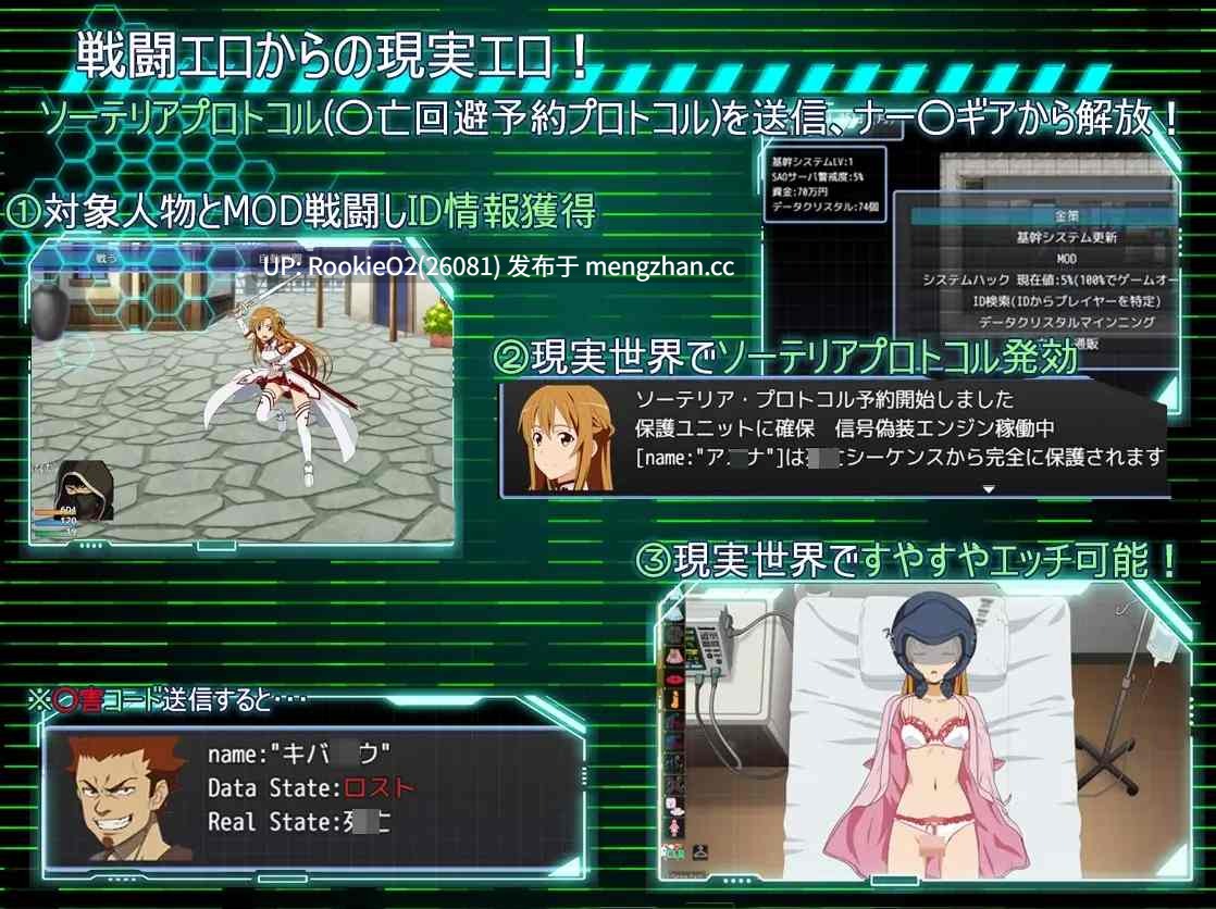 【RPG/汉化/战斗H/睡奸/同人/sao/PC】刀剑神域:幽灵协议 / SA●: Ghost Protocol v2.0 AI汉化版 26.03.02.14发售【1.52G】-第4张图片-萌站 【RPG/汉化/战斗H/睡奸/同人/sao/PC】刀剑神域:幽灵协议 / SA●: Ghost Protocol v2.0 AI汉化版 26.03.02.14发售【1.52G】-第4张图片-萌站