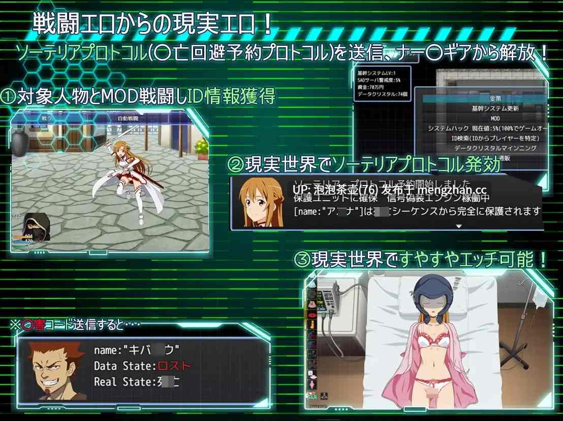 [更新RPG/汉化/睡奸] SAO: 刀剑神域同人 SA●: Ghost Protocol v2.0 AI汉化版+全回想-第2张图片-萌站