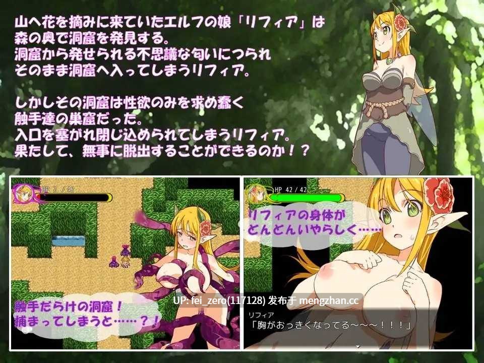 【PC/RPG/汉化】RJ135050 淫乱巨乳エルフと触手達の輪舞曲 Ver.1.2.0 [QRoss]