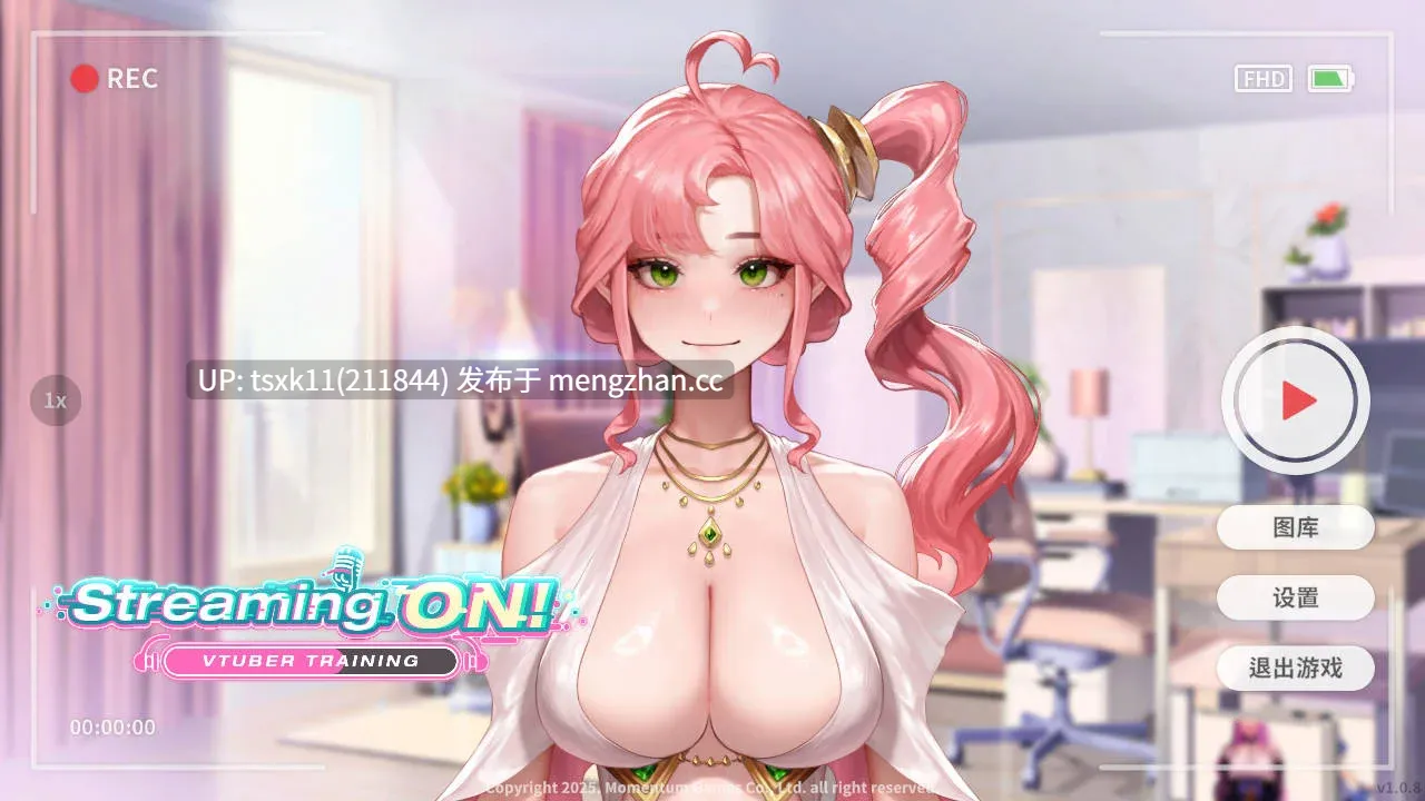 [PC][SLG/官中/动态/]直播开启！Vtuber培训/Streaming ON! VTuber Training v1.08 官方中文 [887MB]
