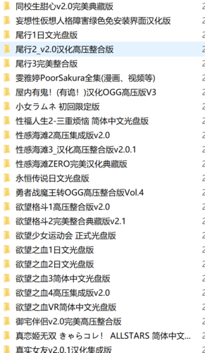 白嫖典藏,I社(hs2公司)历代50部黄油大合集