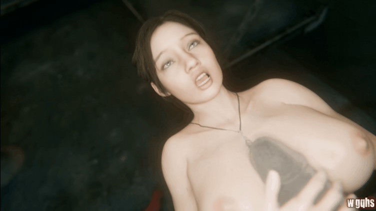 【巨乳 爆射 巨根】[wgqhs]-Claire and Ada in the arms of Mr. X