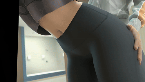 [3D动画HydraFXX] 在健身房中的格温·史黛西