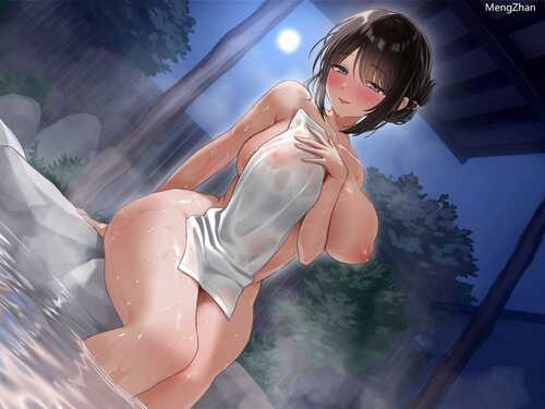 混浴温泉里的女老板~
